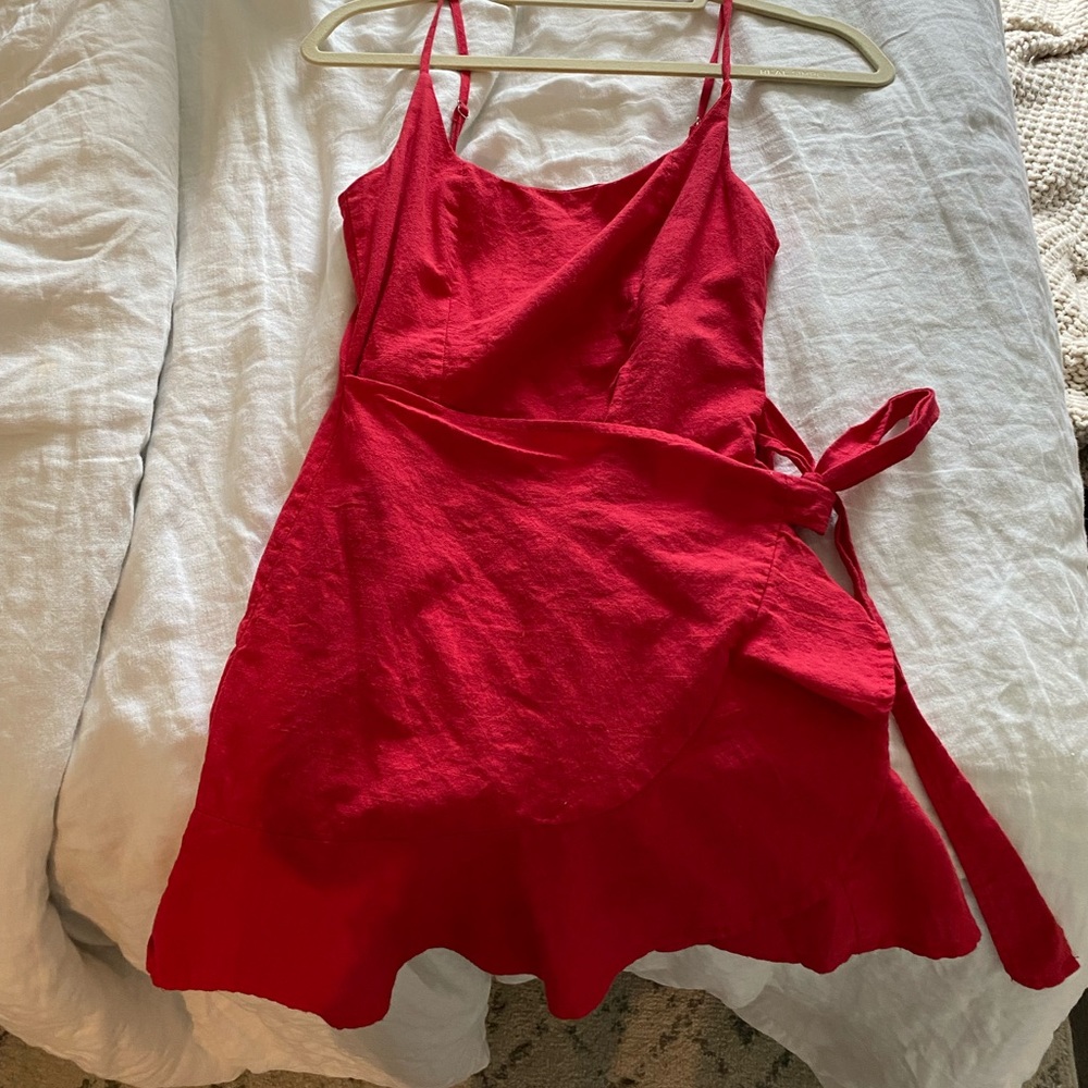 Princess Polly Red Wrap Dress